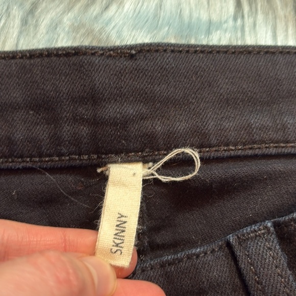 Rag & Bone Skinny Low Rise Jeans in Coal sz 25 - Picture 6 of 9